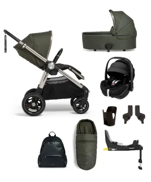 Ocarro Pushchair Bundle with Maxi-Cosi Pebble 360 Pro² & Base (8 Piece) – Hunter Green