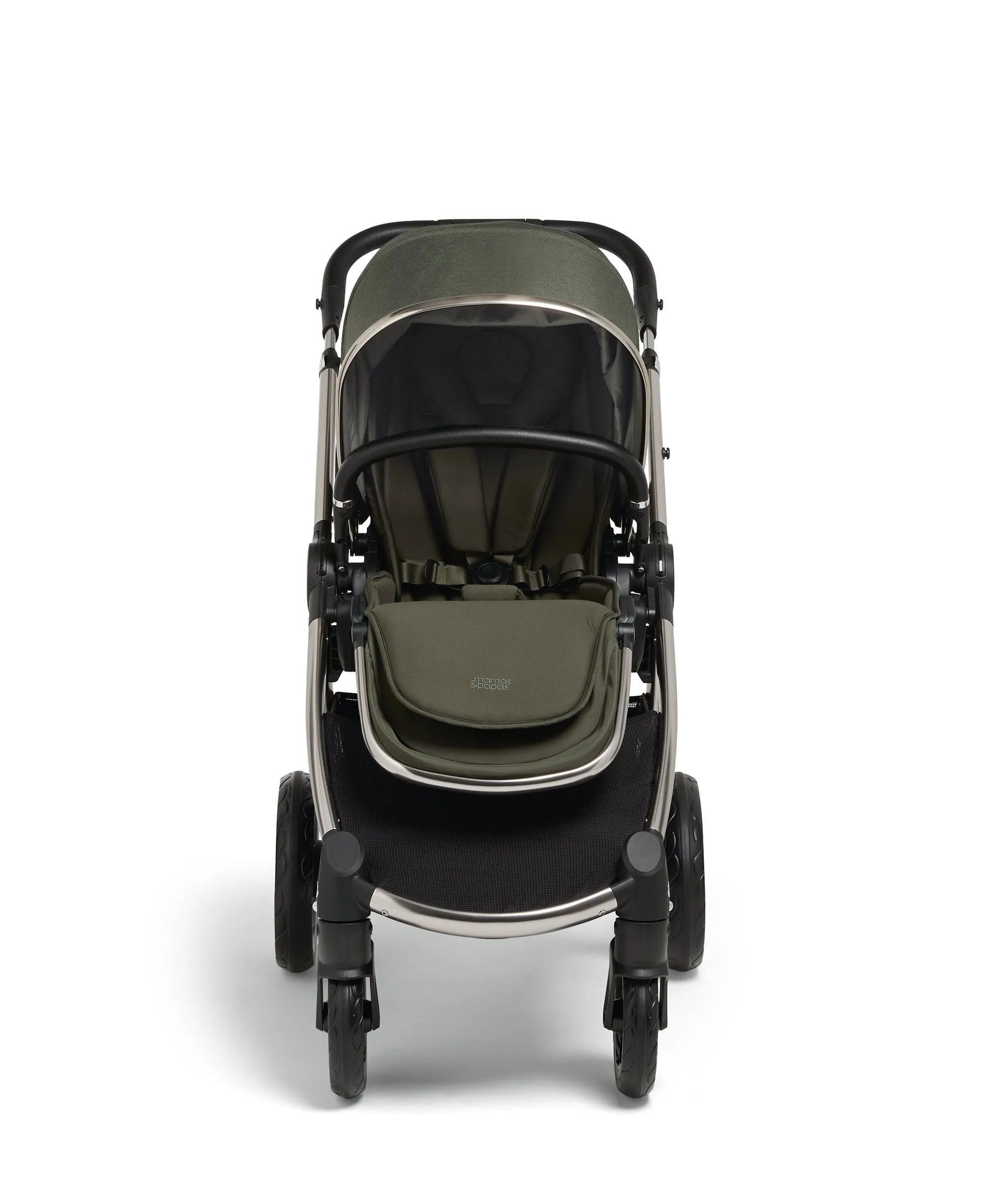 Ocarro Pushchair Essential Bundle with Carrycot & Cybex Aton B2 i-Size Infant Car Seat & Base (7 Pieces) Hunter Green