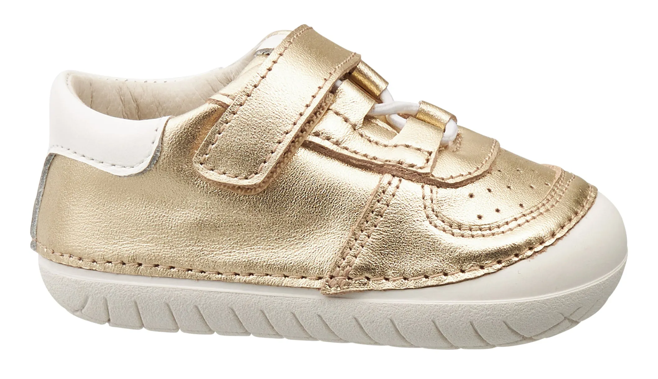 Old Soles Girl's and Boy's 4090 Rebel Pave Shoes - Gold/White