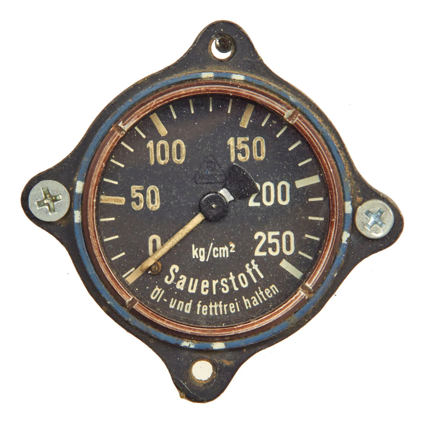 Original German WWII Luftwaffe ME109 Messerschmitt Bf 109 Control Stick KG12E with Instrument Panel Gauges - Functional Display