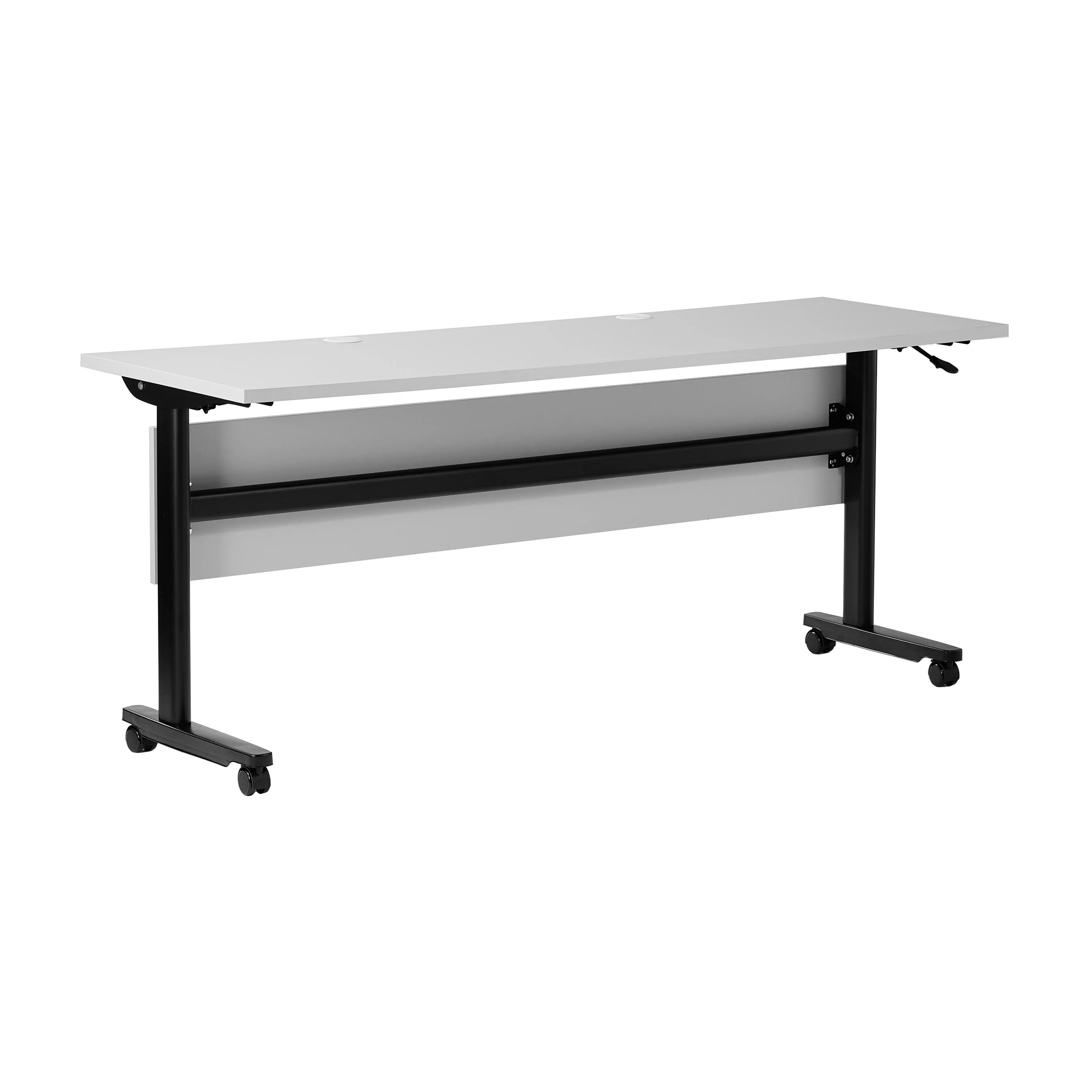 Palmer Commercial Grade Heavy-Duty Nesting Flip Training Table with T-Legs, Modesty Panel, Tabletop, and Frame