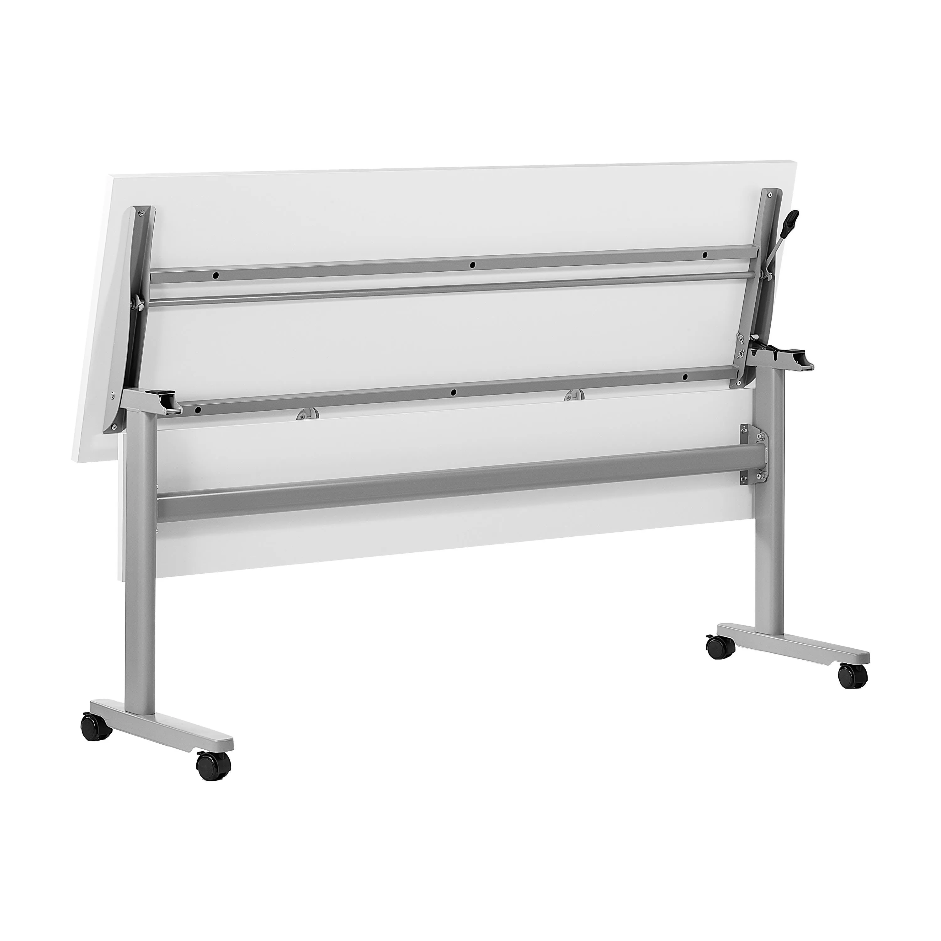 Palmer Commercial Grade Heavy-Duty Nesting Flip Training Table with T-Legs, Modesty Panel, Tabletop, and Frame