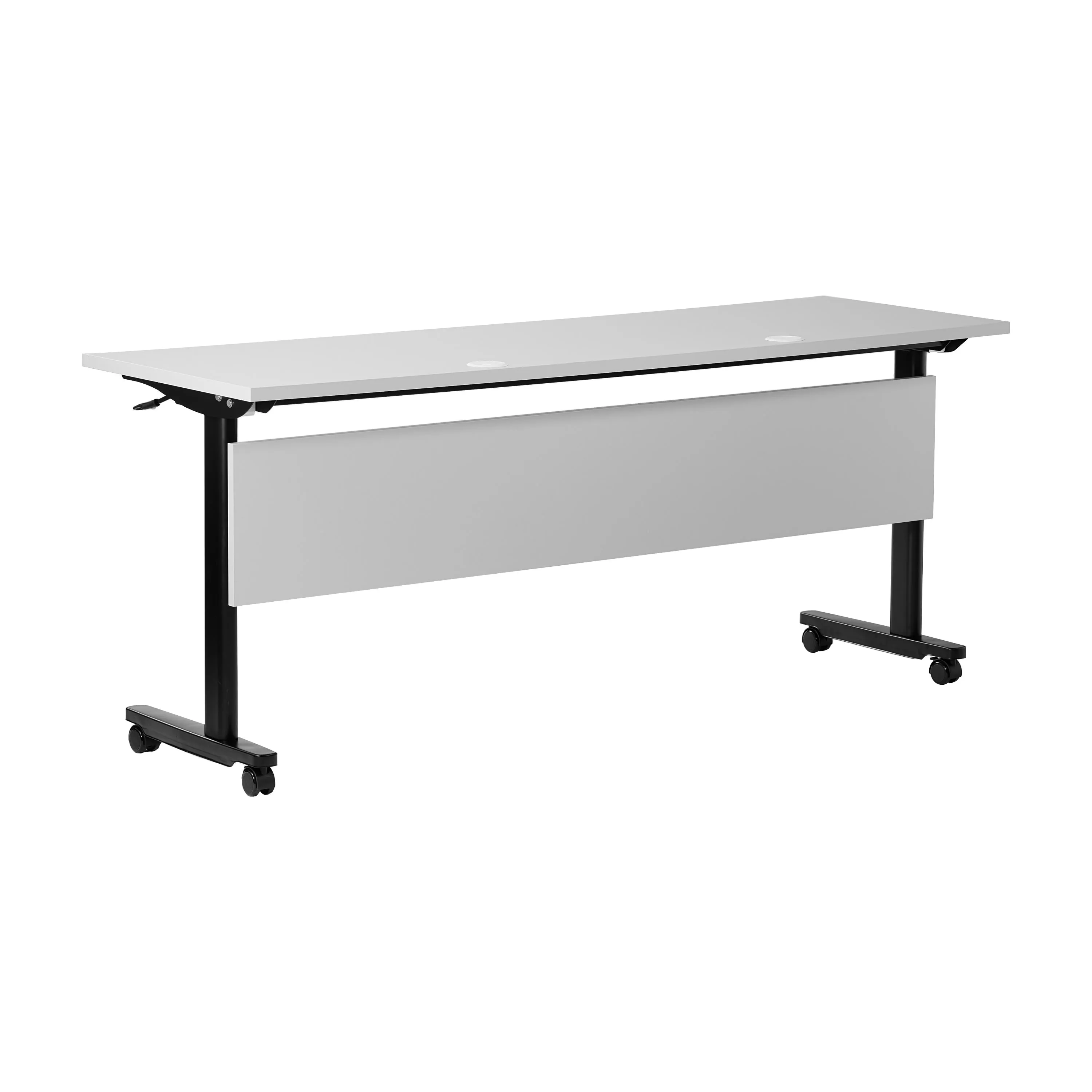 Palmer Commercial Grade Heavy-Duty Nesting Flip Training Table with T-Legs, Modesty Panel, Tabletop, and Frame