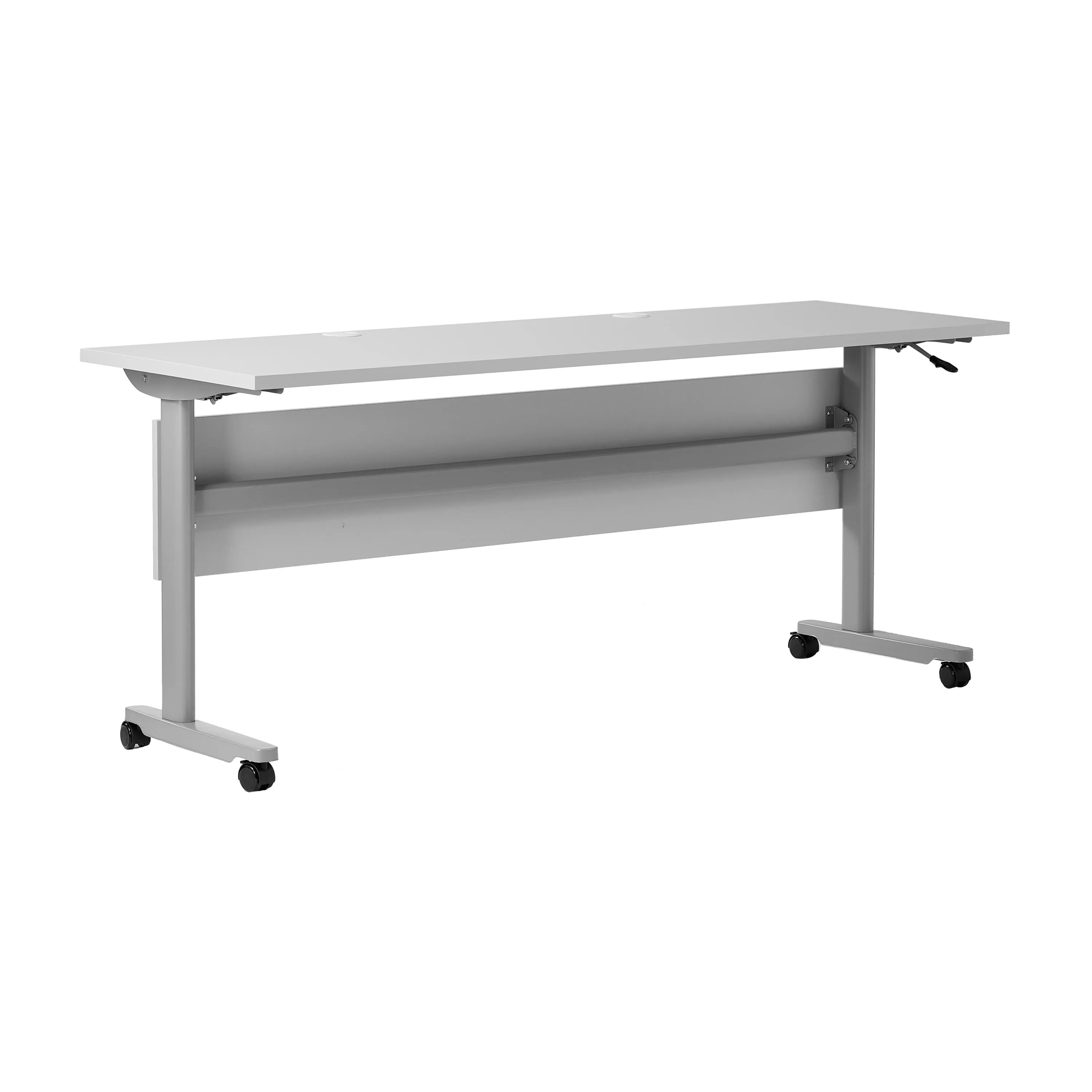 Palmer Commercial Grade Heavy-Duty Nesting Flip Training Table with T-Legs, Modesty Panel, Tabletop, and Frame