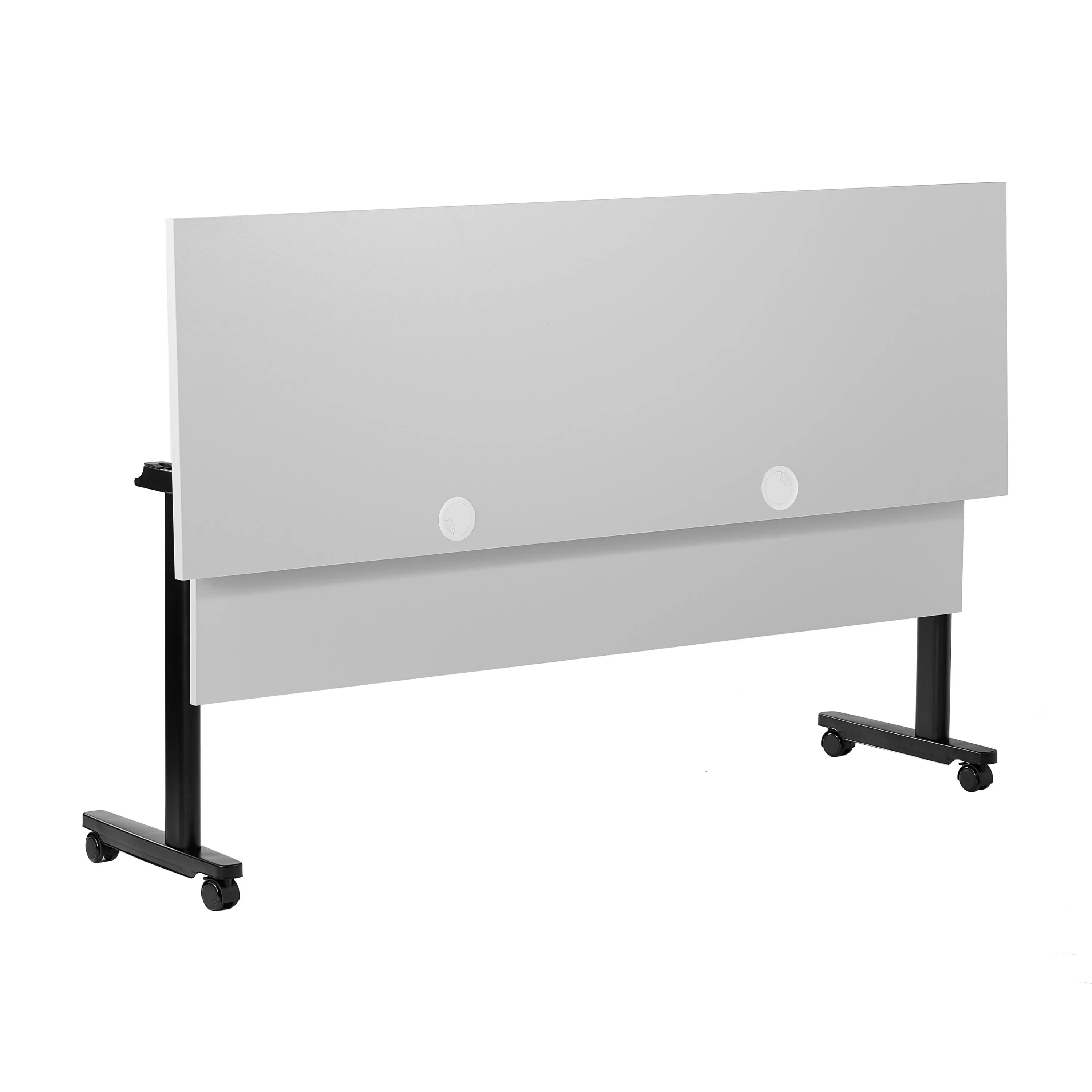 Palmer Commercial Grade Heavy-Duty Nesting Flip Training Table with T-Legs, Modesty Panel, Tabletop, and Frame