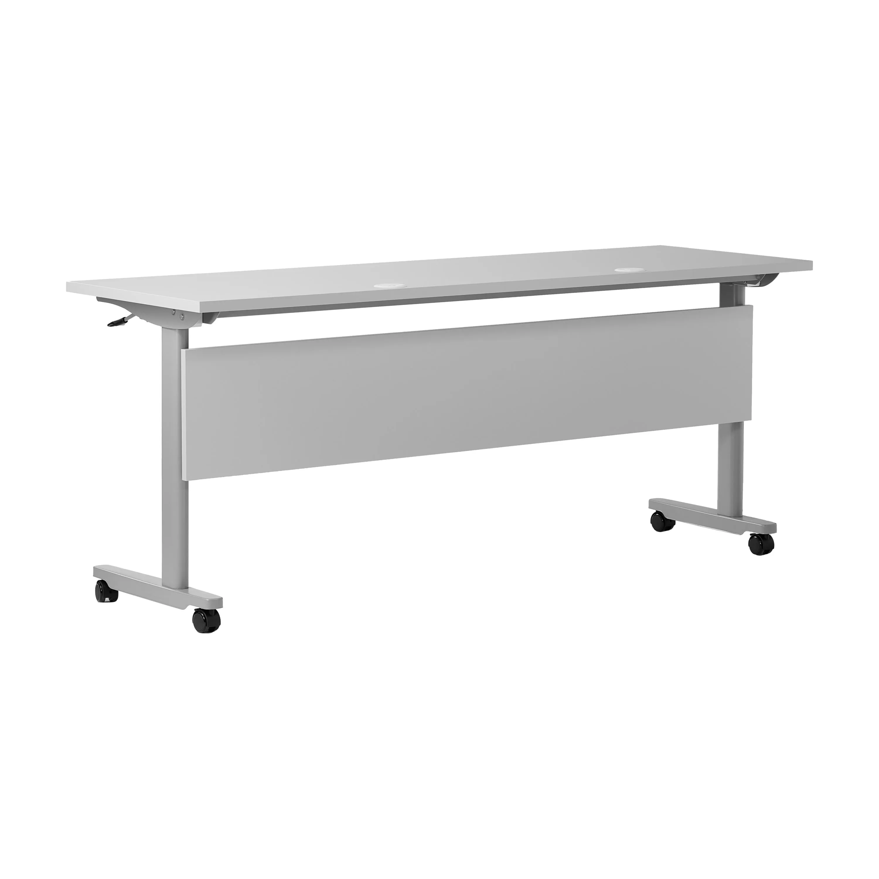 Palmer Commercial Grade Heavy-Duty Nesting Flip Training Table with T-Legs, Modesty Panel, Tabletop, and Frame