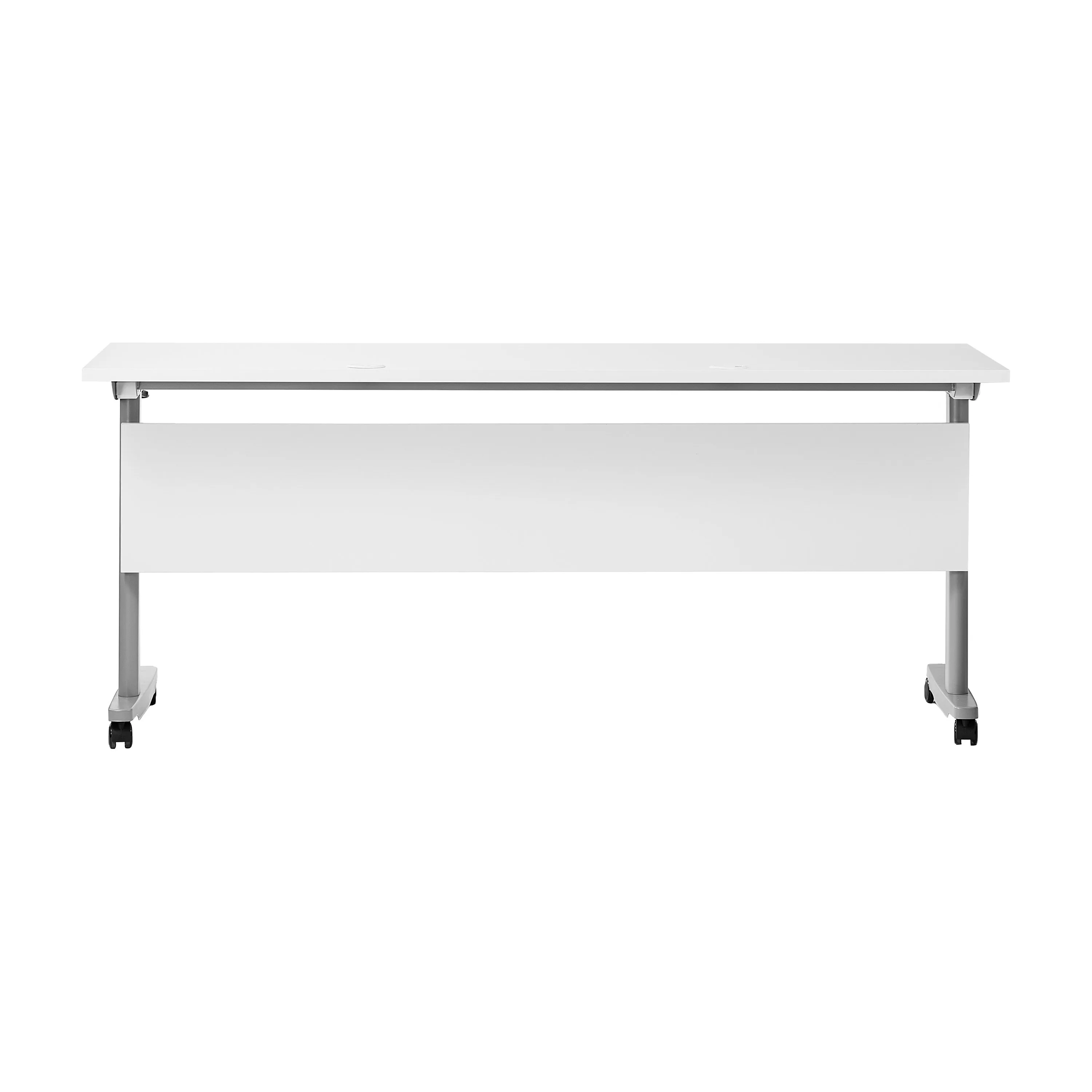 Palmer Commercial Grade Heavy-Duty Nesting Flip Training Table with T-Legs, Modesty Panel, Tabletop, and Frame