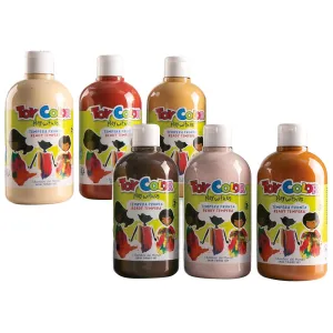 Ready Mix Skin Tone Tempera 500ml: 6 Colour Options