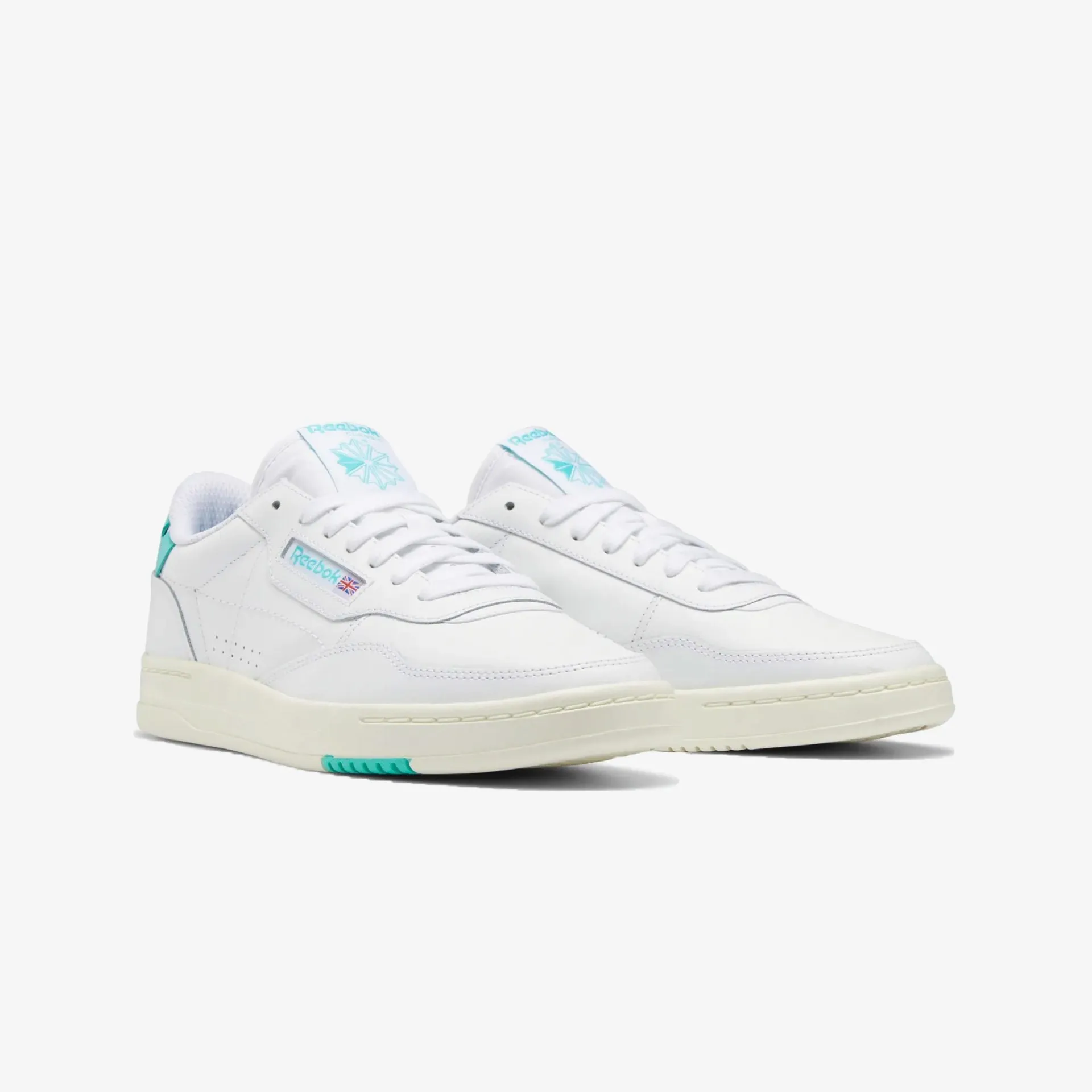 Reebok | COURT PEAK  { CLOUD WHITE / CLASSIC TEAL