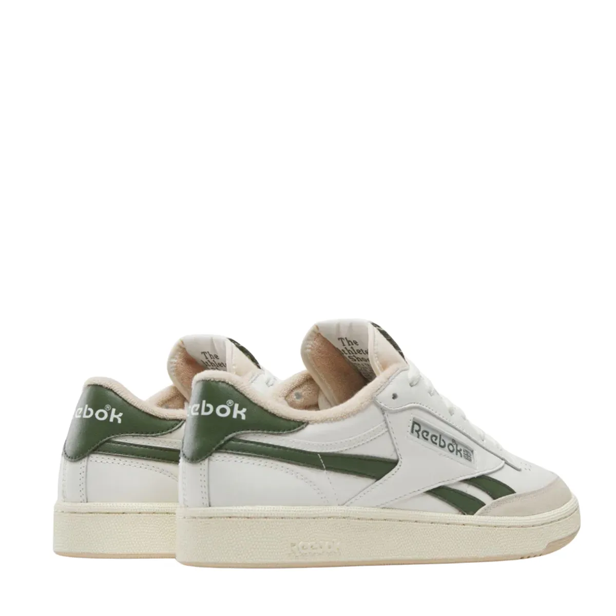 Reebok Men's Club C Revenge Vintage in Chalk/Breakaway Green/Tan