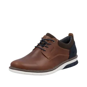 Rieker Wide Fit Comfort Laced-up Shoe |1440524BR