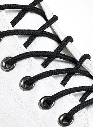 Round Black Shoe Boot Laces - 3mm wide