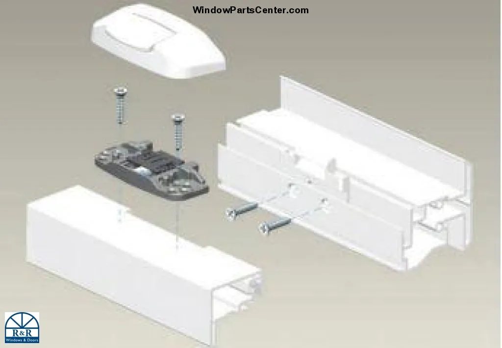 S1111FLC Roto Positive Action Locks Flip Lock Cover for Double Hung, Single Hung  and Horizontal Slider Window