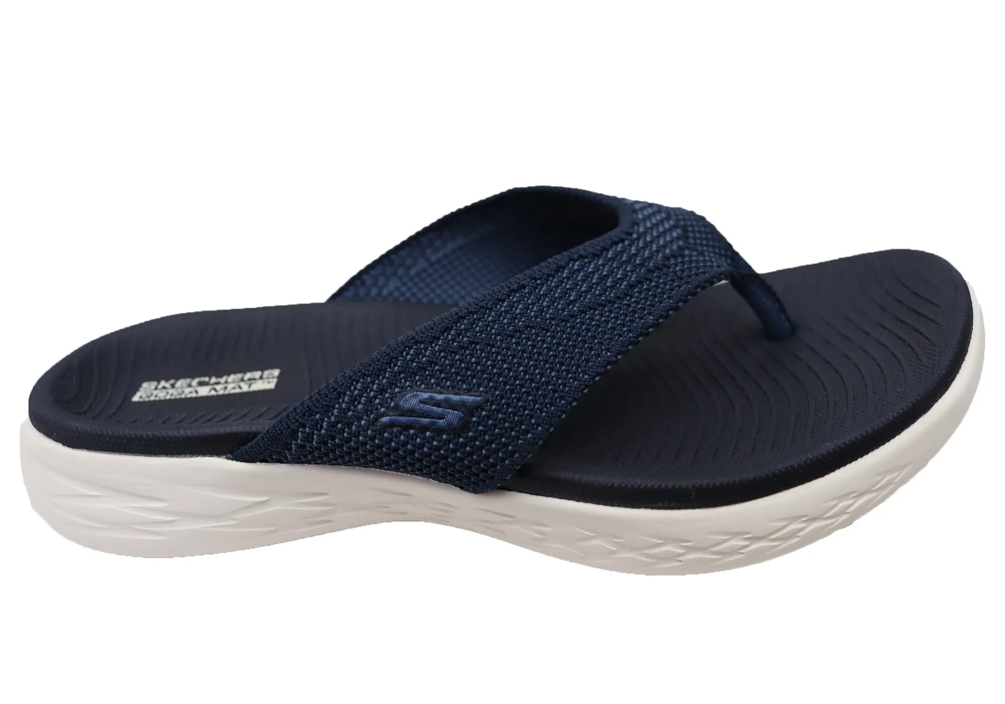 Skechers Womens On The Go 600 Flourish Comfortable Thongs Sandals