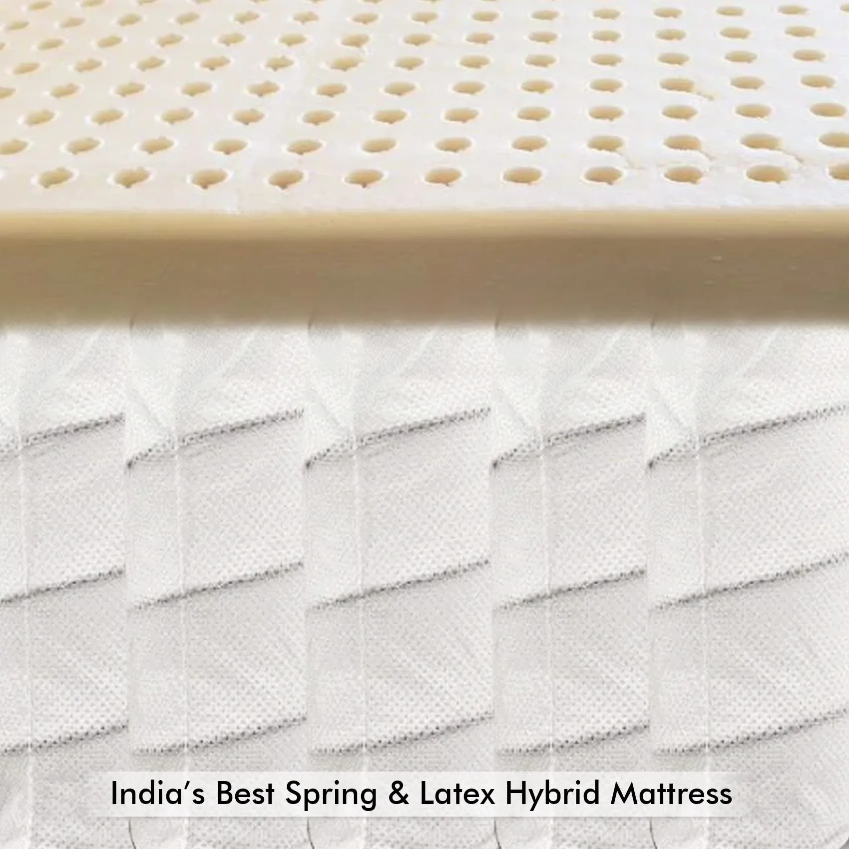 SLEEPSPA by COIRFIT 6' Inch Double Size Pocket Spring & Latex Mattress with Cashmere Fabric and HerbFRESH��Technology (72 x 48 x 6, White)