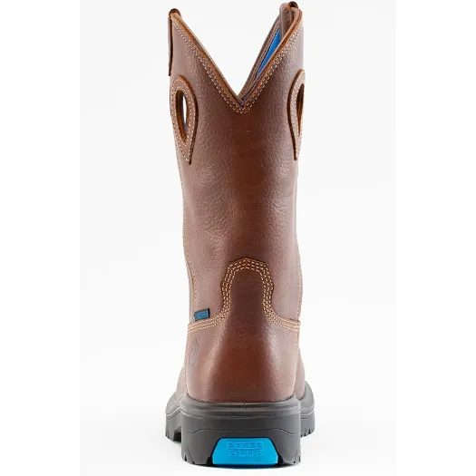 Steel Blue Men's Blue Heeler Steel Toe WP Western Work Boot - Brown - 813945