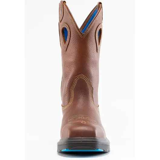 Steel Blue Men's Blue Heeler Steel Toe WP Western Work Boot - Brown - 813945