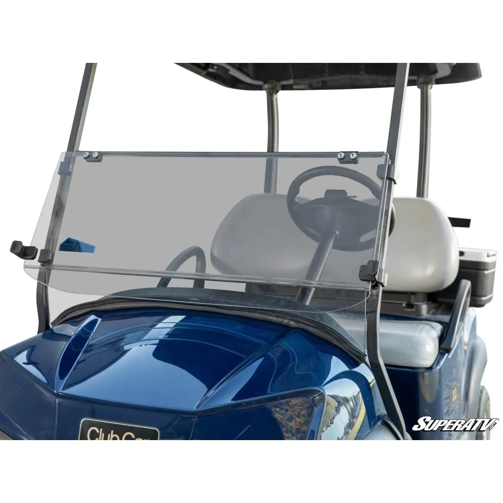 SuperATV Corsa Blue Club Car Tempo Flip Down Windshield