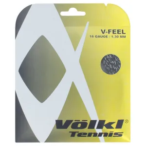 V-Feel Black Silver Spiral 16G Tennis String