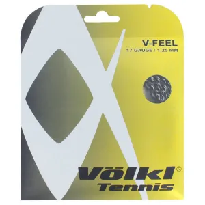 V-Feel Black Silver Spiral 17G Tennis String