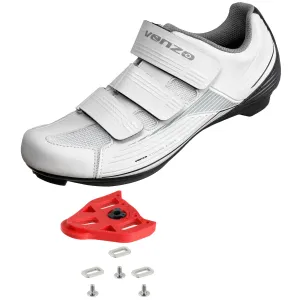 Venzo Bike Bicycle Women's Road Cycling Riding Shoes & Cleats Set - Compatible with Peloton, for Shimano SPD & Look ARC Delta - Perfect for Indoor Road Racing & Indoor Exercise Bikes - Size 41