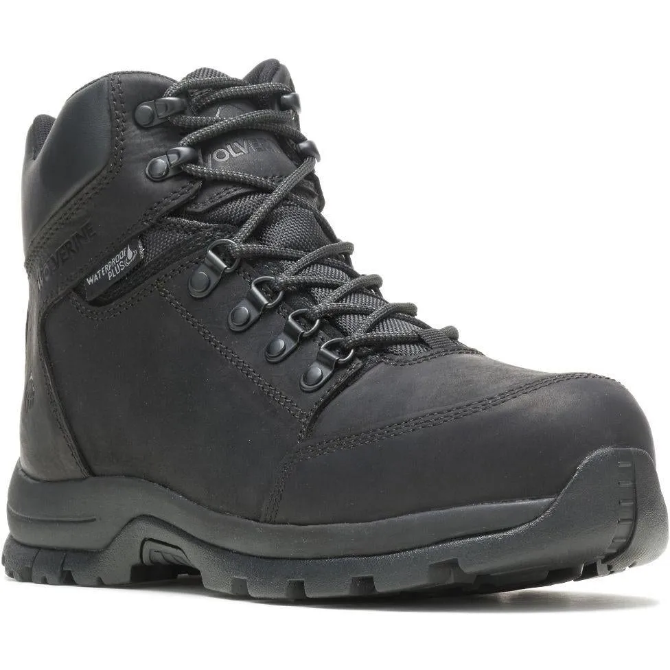 Wolverine Men's Grayson Mid Steel Toe WP Work Boot - Black - W211042