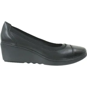 Women's Clarks Un Tallara Liz Black Leather