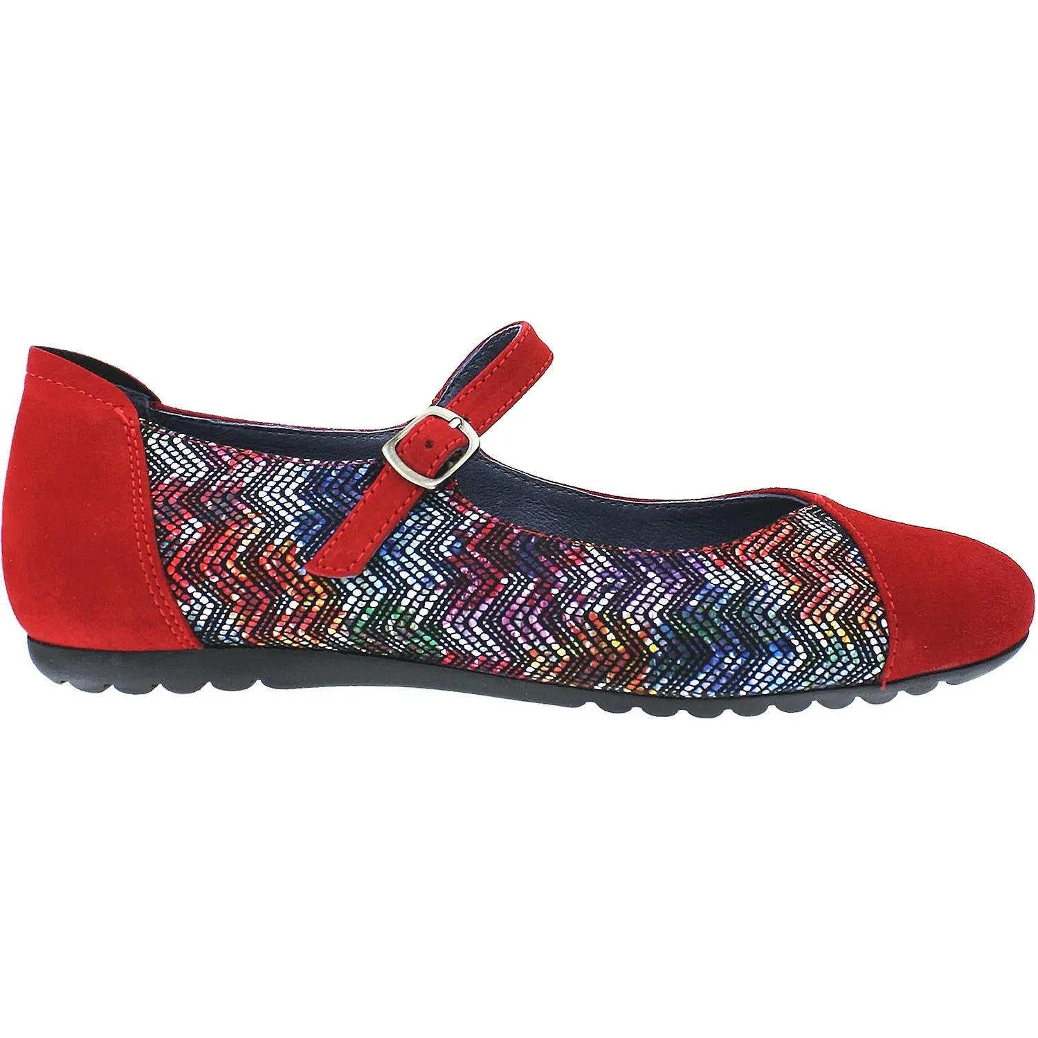 Women's Sabrinas London 41088 Red Multi Suede