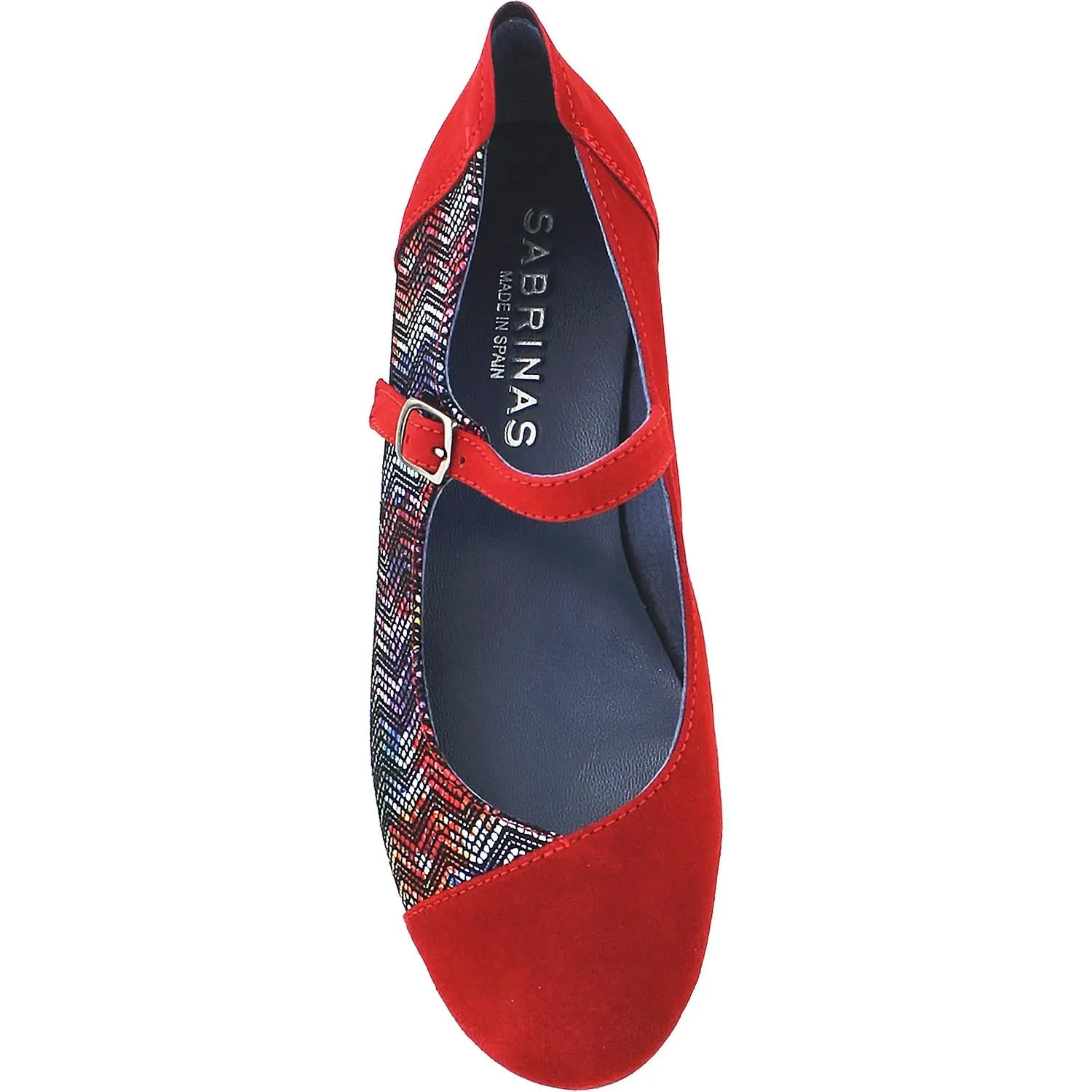 Women's Sabrinas London 41088 Red Multi Suede