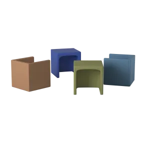 Woodland Cube Chairs- Set of 4