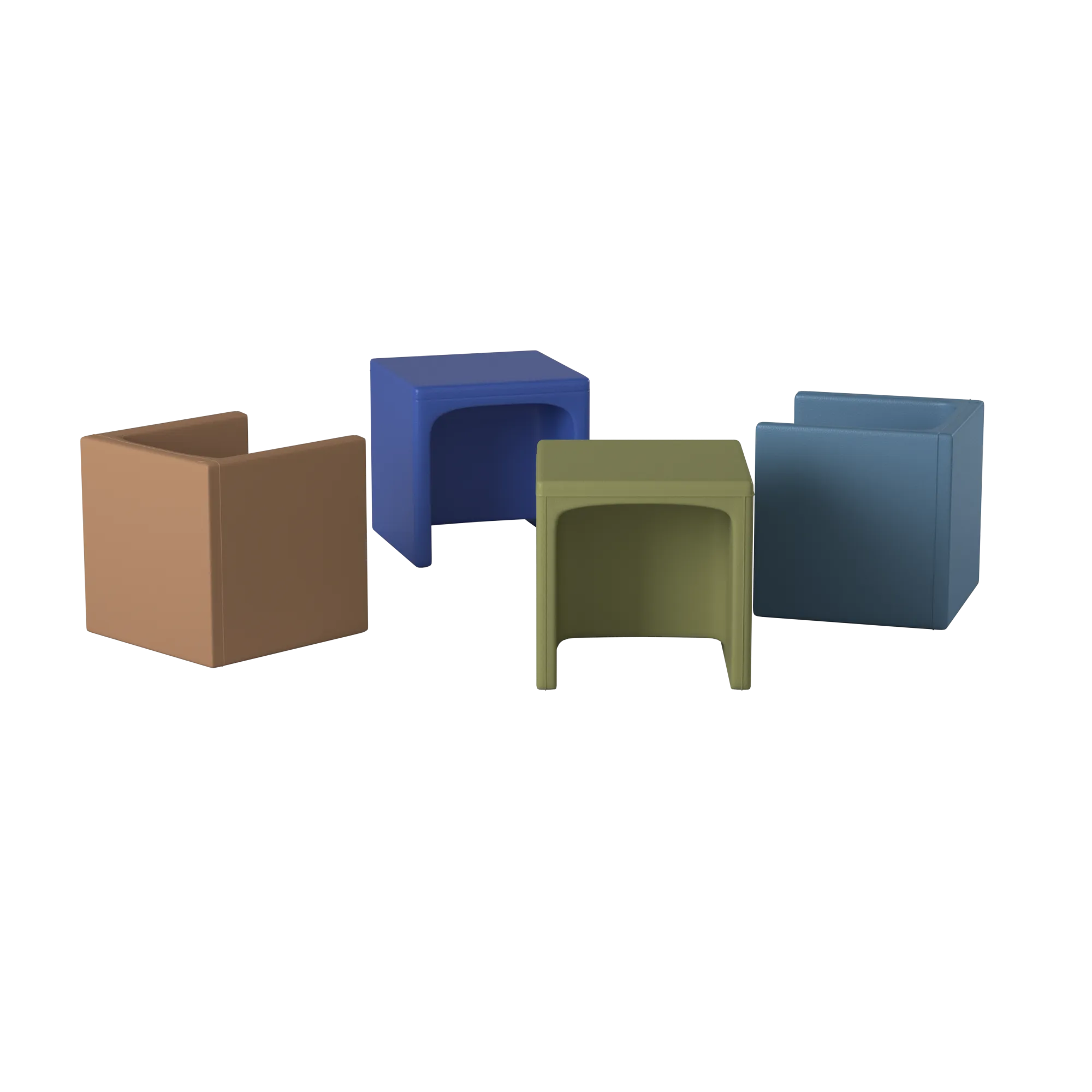 Woodland Cube Chairs- Set of 4