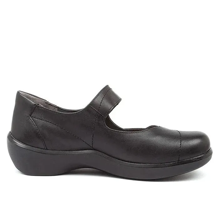 Ziera Shoes Women's Ariel Comfort Mary Jane - Black Leather